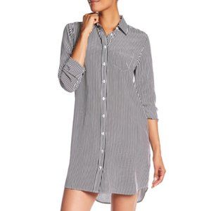 EQUIPMENT // Brett Silk Stripe Shirtdress